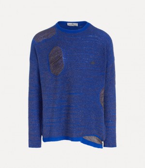 Vivienne Westwood All Nighter Jumper Metallic Blue | 870912DBO