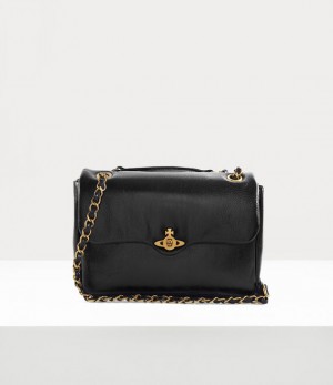 Vivienne Westwood Anita Chain Shoulder Bag Black | 903718KCE