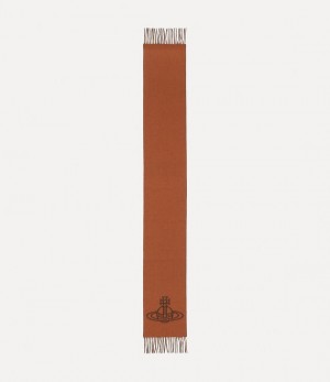 Vivienne Westwood Double Logo Scarf Off White | 978253ZSK