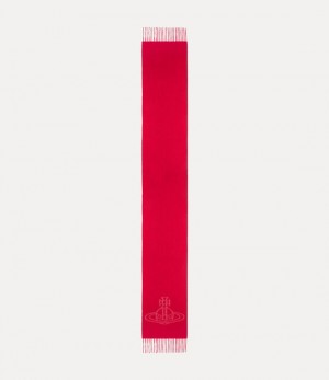 Vivienne Westwood Double Logo Scarf Off White | 543680PSZ