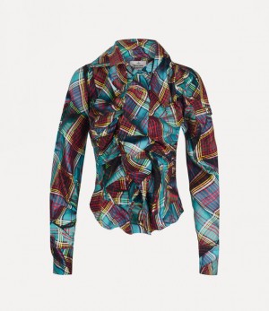 Vivienne Westwood Drunken Shirt Multi Tartan | 238597FPK