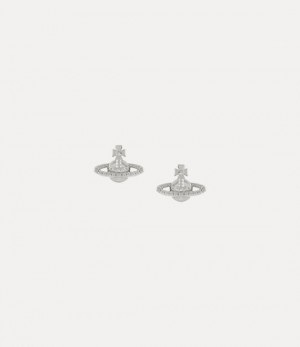 Vivienne Westwood Farah Earrings Platinum | 413209OPS