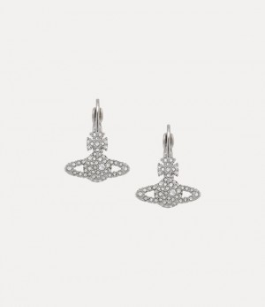 Vivienne Westwood Grace Bas Relief Earrings Platinum / Crystal Crystal | 530947MLK