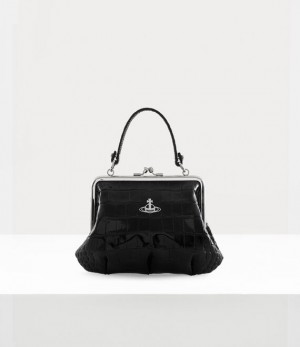 Vivienne Westwood Granny Frame Purse Black | 234715WTL