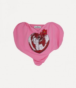 Vivienne Westwood Heart World Heart Top Pink | 702463LQK