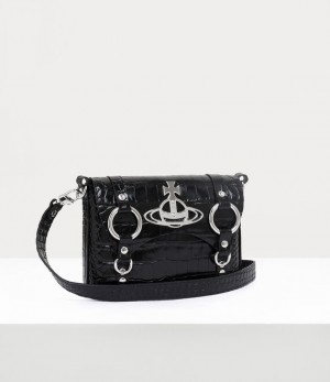 Vivienne Westwood Kim Crossbody Bag Black | 261930THV