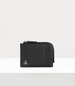 Vivienne Westwood Medium Card Holder With Zip Black | 861092FHX