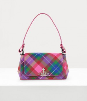 Vivienne Westwood Medium Hazel Handbag Candy Tartan | 246978PAO