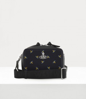 Vivienne Westwood Melih Camera Bag Black/Baby Orbs | 430271UJK