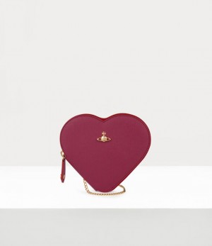 Vivienne Westwood New Heart Crossbody Bag Lilac 3d Orb | 104582URK