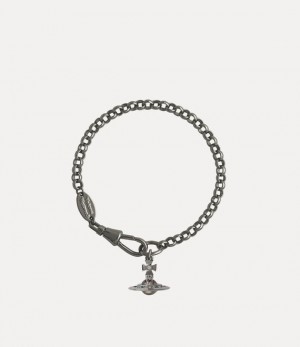 Vivienne Westwood New Petite Orb Bracelet Ruthenium | 803162SQA