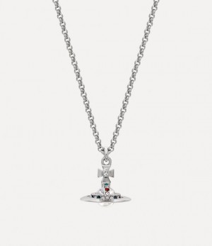 Vivienne Westwood New Petite Orb Pendant Platinum | 907286ZAH