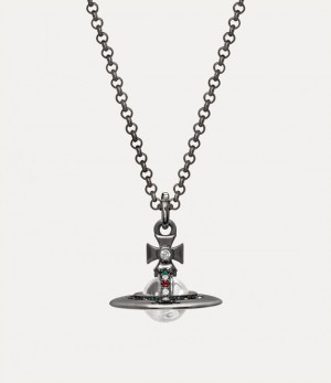 Vivienne Westwood New Tiny Orb Pendant Ruthenium | 831670BKD