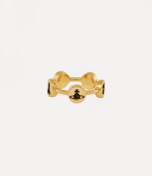 Vivienne Westwood Ramaa Ring Gold / Black Patina | 125308TCN