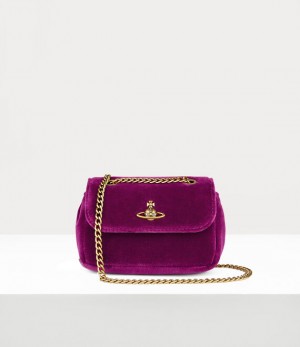 Vivienne Westwood Small Purse With Chain Purple | 856204MYT