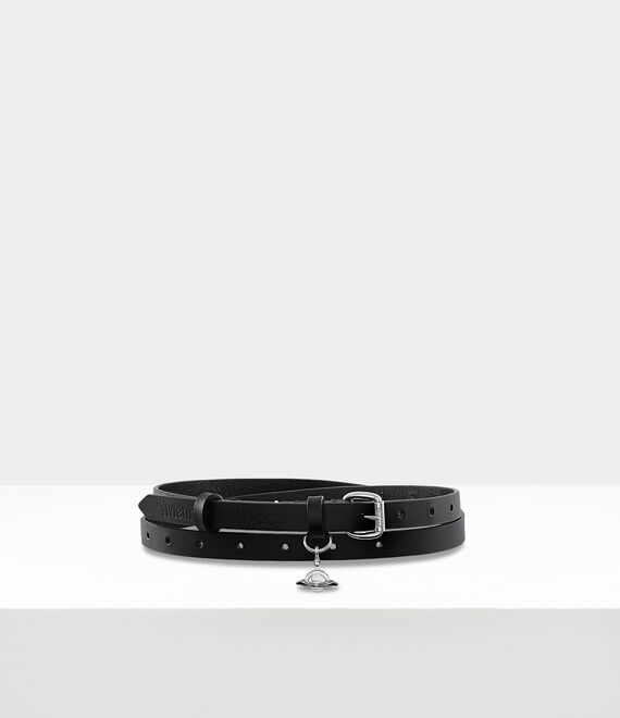 Vivienne Westwood Alex Charm Belt Black | 710258IKN