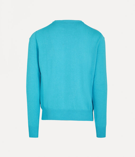 Vivienne Westwood Alex Round Neck Sweater Turquoise | 190678WVX