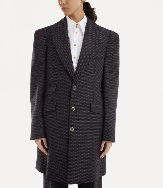 Vivienne Westwood Alien Three Button Coat Black | 295873EOK