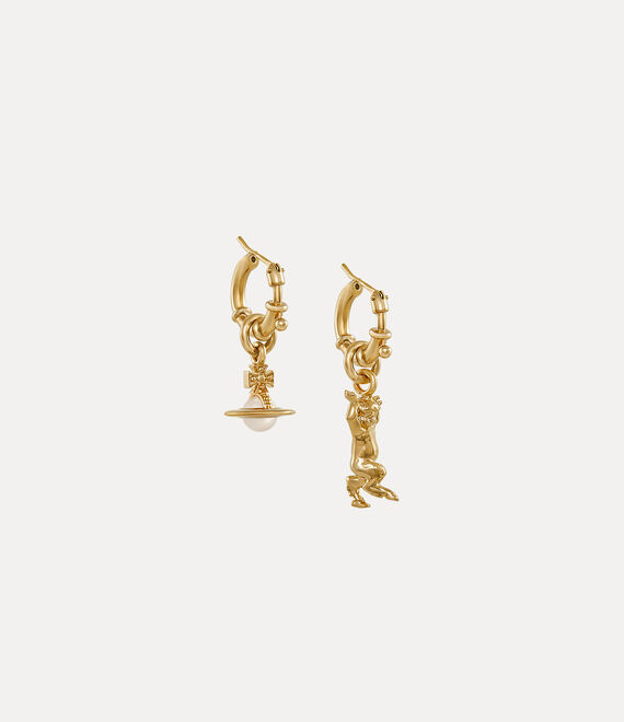 Vivienne Westwood Anglo Pearl Earrings Gold / Creamrose Pearl | 503214GRV