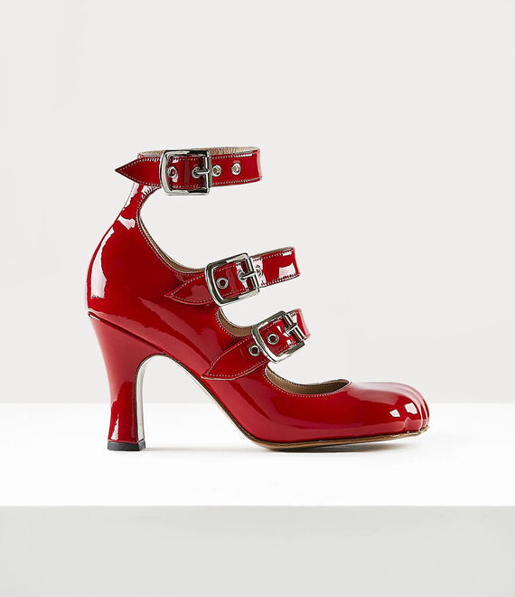 Vivienne Westwood Animal Toe Three-strap Red | 516420XJZ