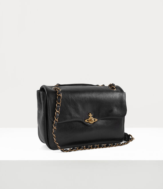 Vivienne Westwood Anita Chain Shoulder Bag Black | 903718KCE