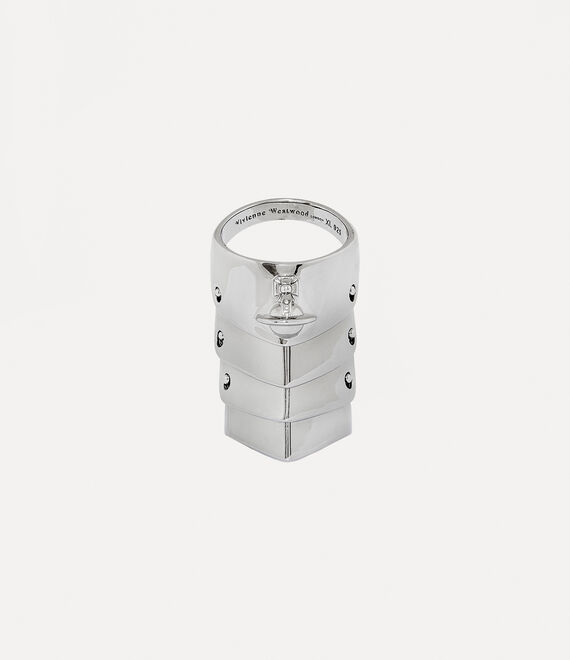 Vivienne Westwood Armour Ring Platinum | 095648BHX