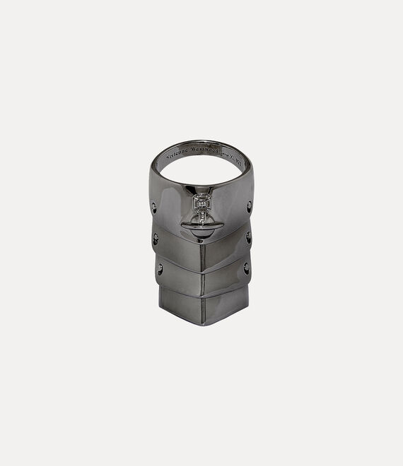 Vivienne Westwood Armour Ring Ruthenium | 985342YPJ