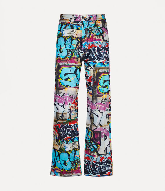 Vivienne Westwood Baggy Jeans Graffiti | 642035ZKN