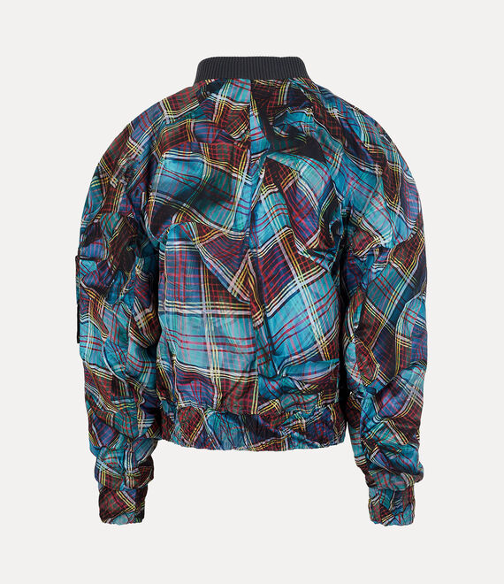 Vivienne Westwood Bernardo Bomber Jacket Multi Tartan | 105923DMR