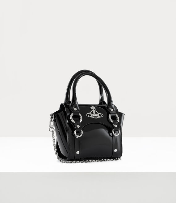 Vivienne Westwood Betty Mini Handbag With Chain Black | 720689NZM