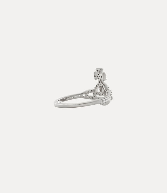 Vivienne Westwood Calliope Ring Platinum / White Cz | 138625LKJ