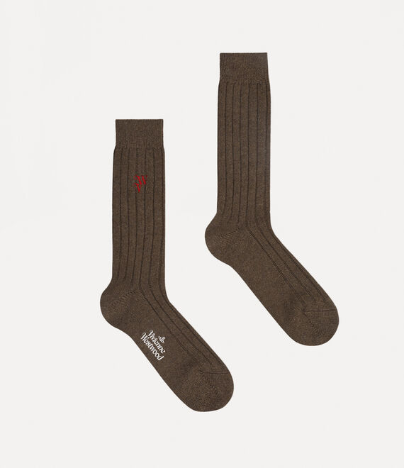 Vivienne Westwood Cashmere Socks Brown | 074239XNL