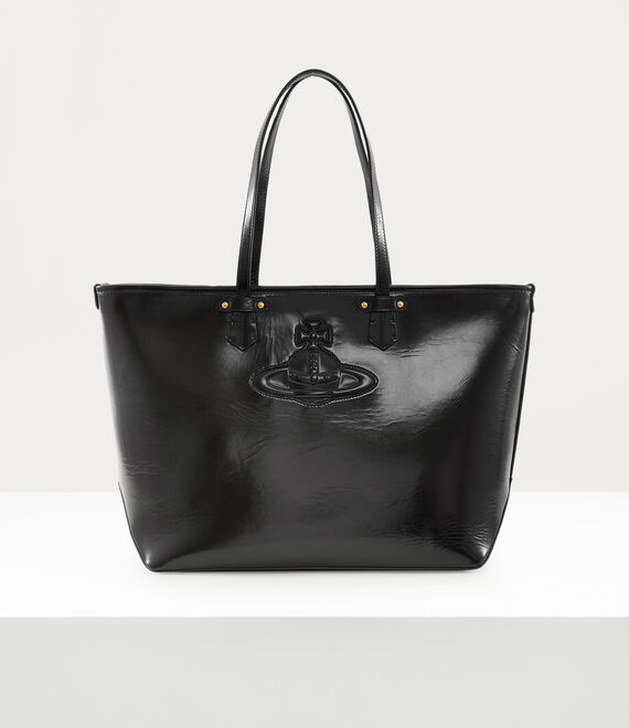 Vivienne Westwood Colette Tote Bag Black Inj Orb | 074286EFD