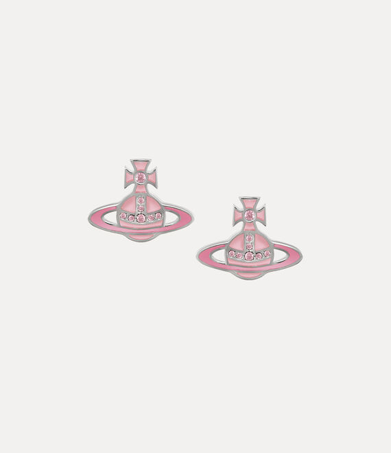 Vivienne Westwood Concetta Bas Relief Earrings Platinum/Pink,Fuchsia/Rose | 862359DSG