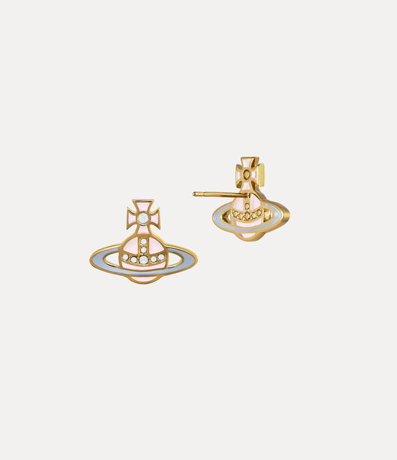 Vivienne Westwood Concetta Bas Relief Earrings Gold/Pink/Blue/White | 205937TMN