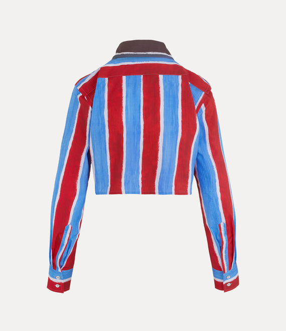 Vivienne Westwood Cut Off Heart Shirt Red/Blue | 261978WSJ