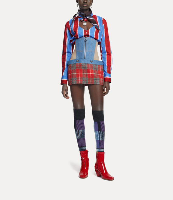 Vivienne Westwood Cut Off Heart Shirt Red/Blue | 261978WSJ