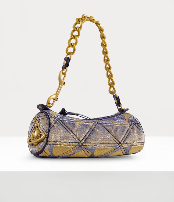 Vivienne Westwood Cylinder Cindy Bag Gold | 908341UKX