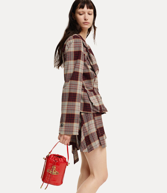 Vivienne Westwood Daisy Drawstring Bucket Bag Red | 049127ZOG