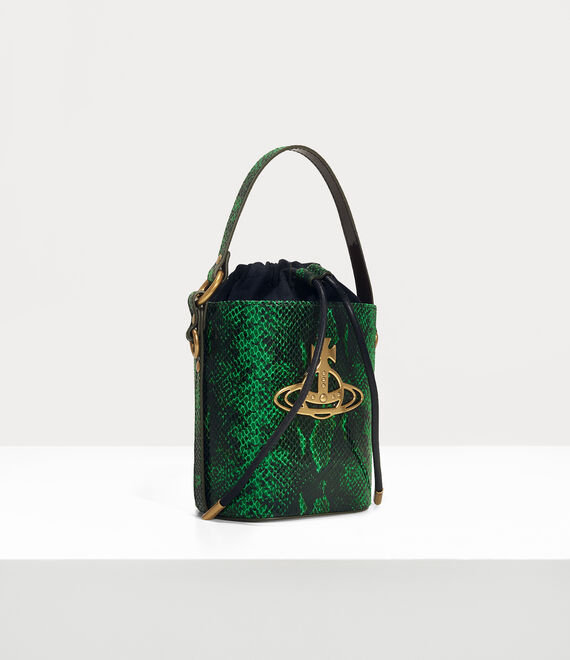 Vivienne Westwood Daisy Drawstring Bucket Bag Green | 542713NSD