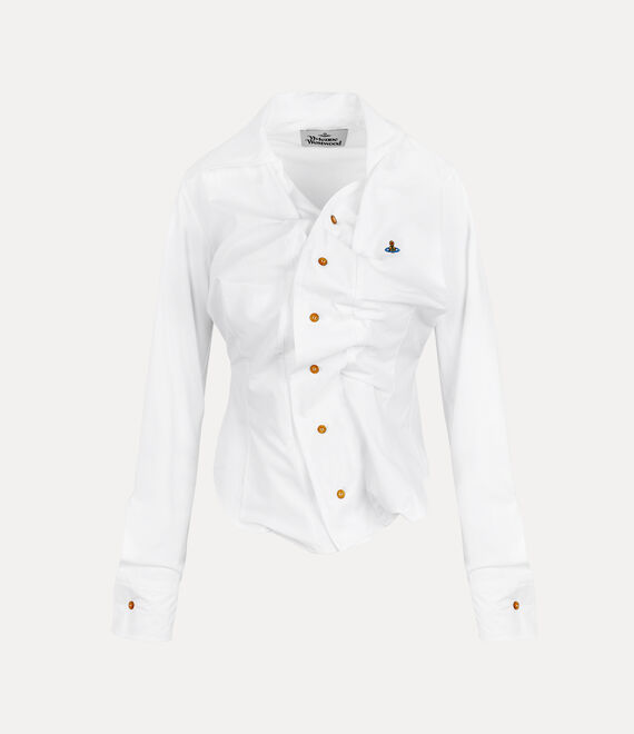 Vivienne Westwood Drunken Shirt White | 718504TWQ