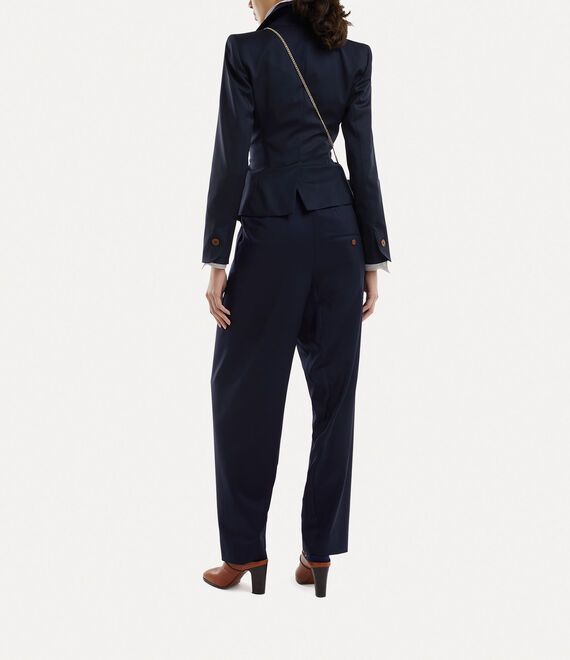 Vivienne Westwood Drunken Tailored Jacket Navy | 026391HSL