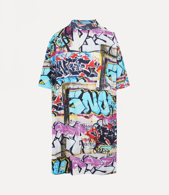 Vivienne Westwood Drunken T-shirt Dress Graffiti | 928506PQM