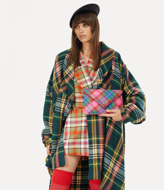 Vivienne Westwood Envelope Clutch Candy Tartan | 287140NXI