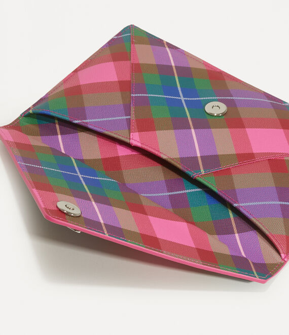 Vivienne Westwood Envelope Clutch Candy Tartan | 287140NXI