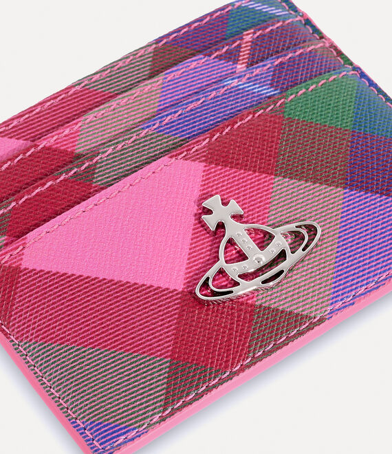 Vivienne Westwood Flat Card Holder Candy Tartan | 653794JMG