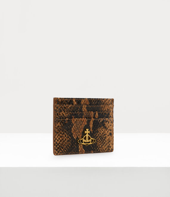 Vivienne Westwood Flat Card Holder Tan | 795024TGK