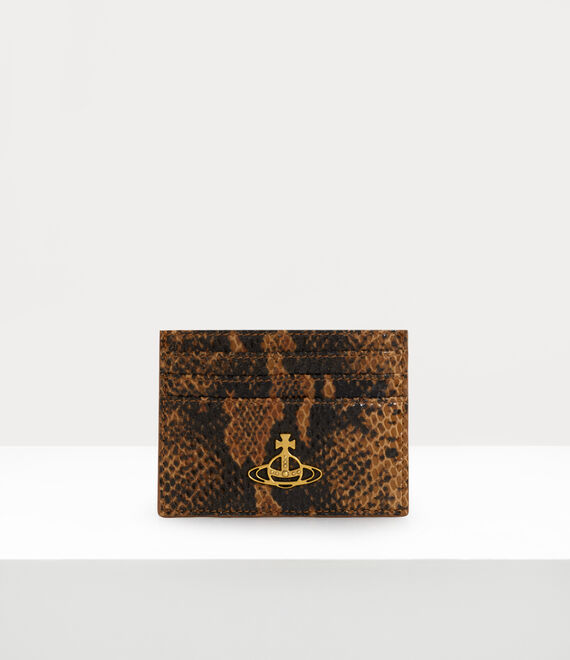 Vivienne Westwood Flat Card Holder Tan | 795024TGK