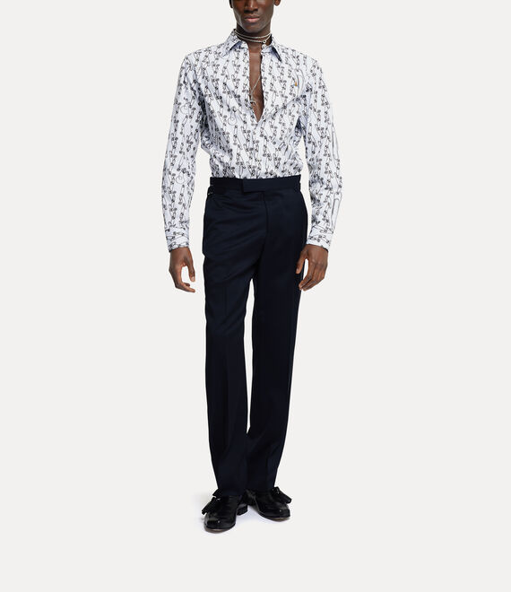 Vivienne Westwood Ghost Shirt Safety Pinstripe | 486523OLF