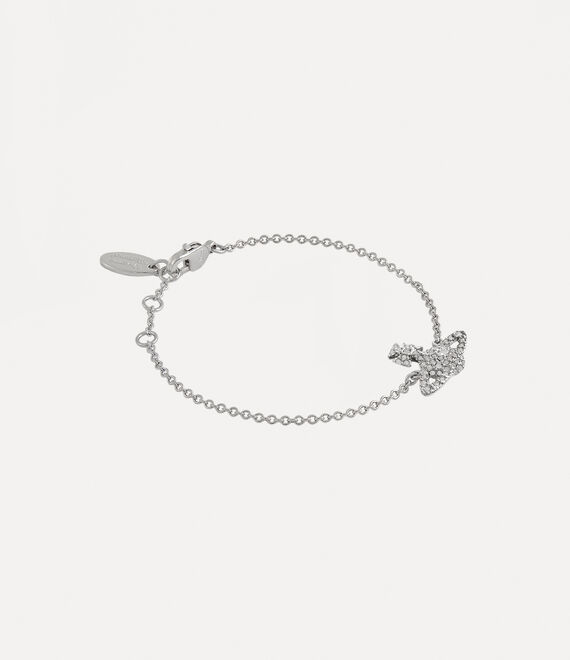 Vivienne Westwood Grace Bas Relief Bracelet Platinum / Crystal Crystal | 615072PLH